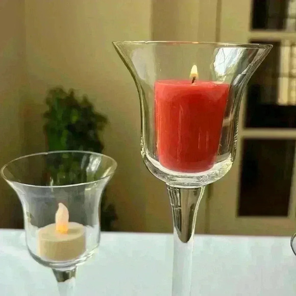 Holiday Time 5 Piece Clear Votive Holder Set Beautiful For Christmas/Holidays - Picture 5 of 10